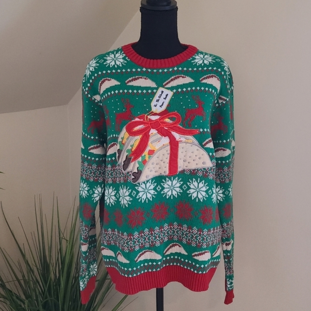 Tacos anyone? Ugly Christmas Sweater